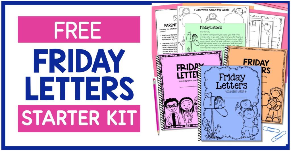 Free Friday Letters Starter Kit and Parent Letter