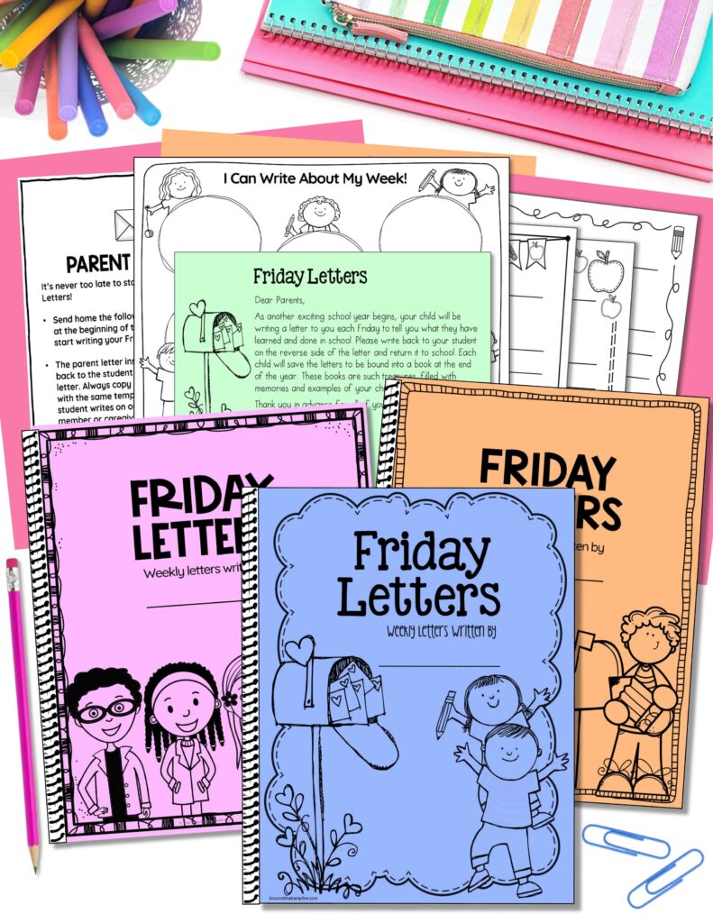 Free Friday letters writing paper & parent letter starter kit