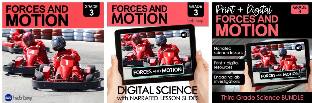 forces and motion science units for 3rd grade
