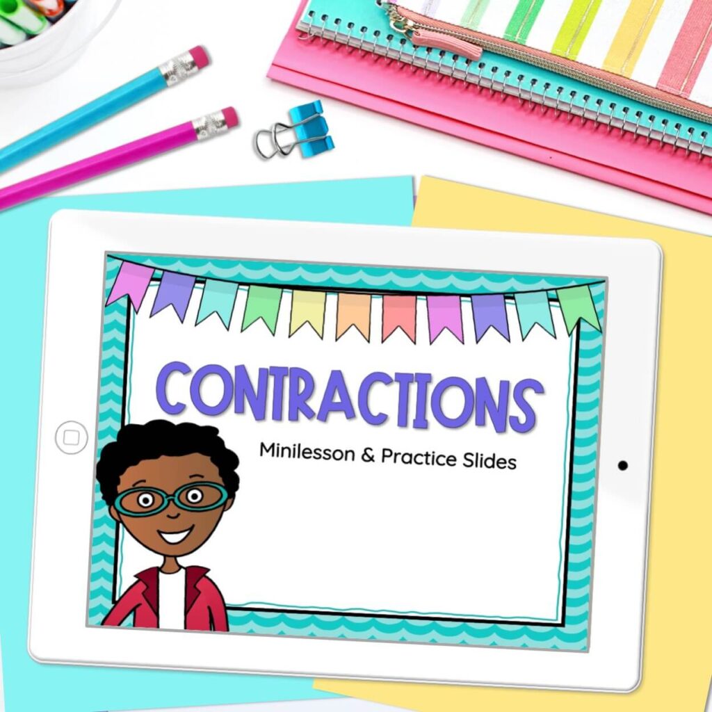 teach contractions in second grade powerpoint