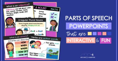 Parts of Speech PowerPoints with Minilessons