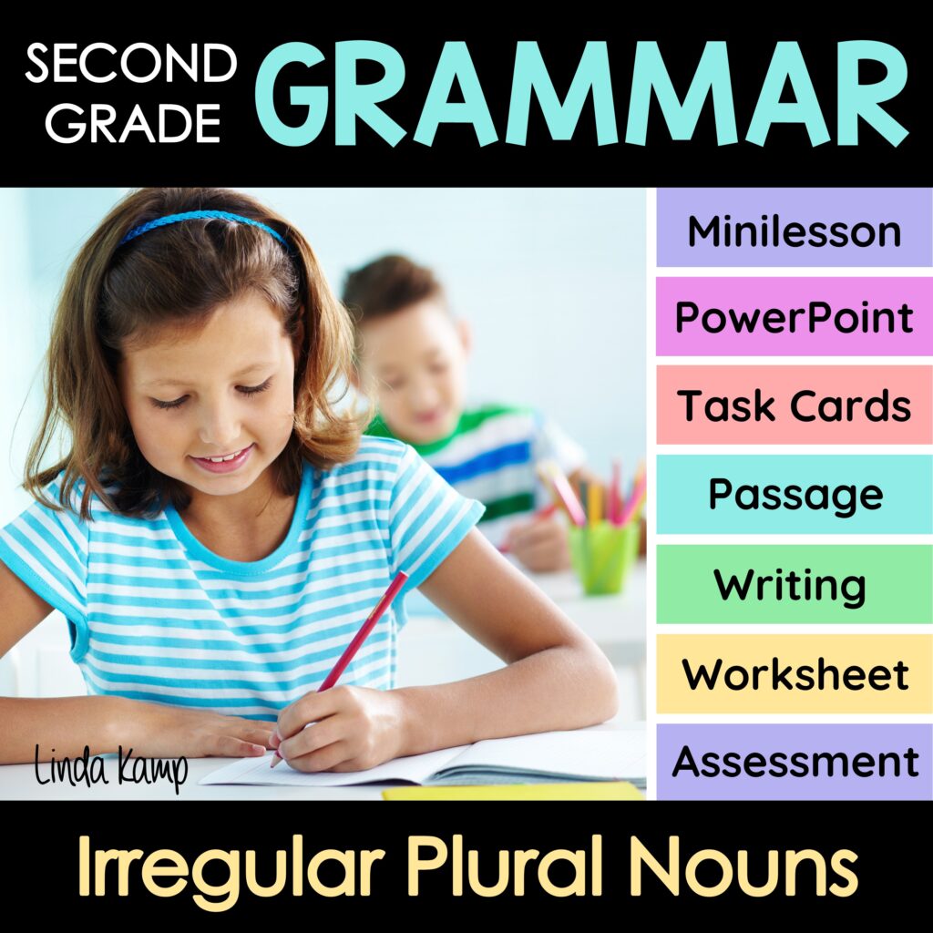 2nd grade Irregular Plural Nouns grammar unit