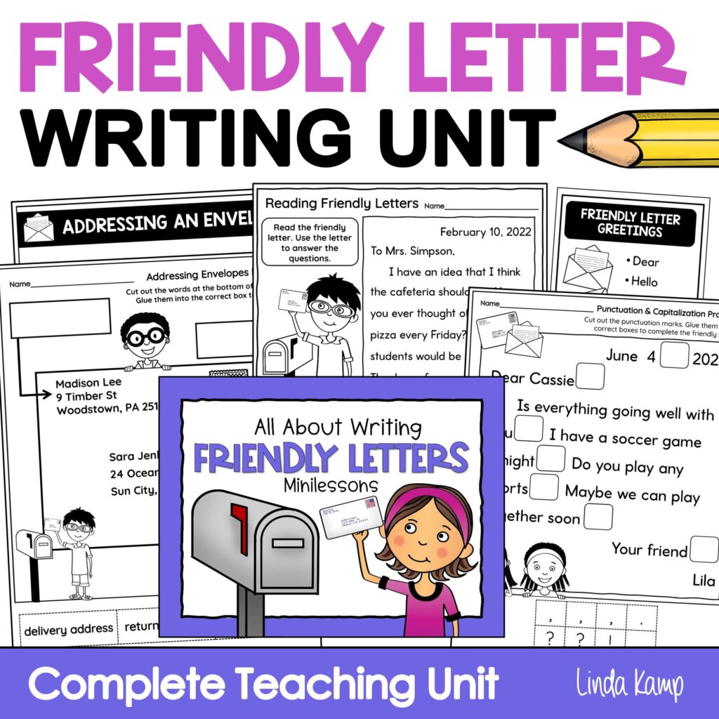 Friendly Letter Writing Unit