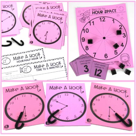 math games for teaching kids how to tell time past the hour