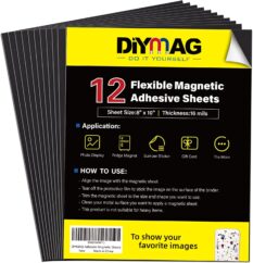 Adhesive magnetic sheets