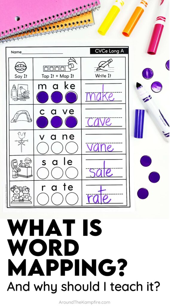 Word mapping activity worksheet to help students decode words.