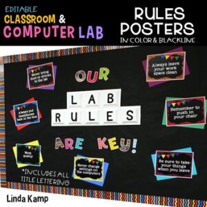 Computer Lab Rules Posters