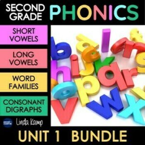 2nd grade phonics activities to teach short and long vowels and digraphs