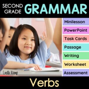 cover of verbs activities and lesson plans teaching unit