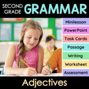 cover of adjectives teaching activities
