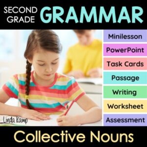 cover of collective nouns activities and lesson plans