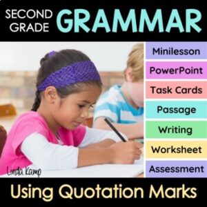 cover for quotation marks activities and lesson plans