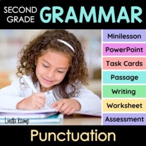 cover of punctuation activities for 2nd grade