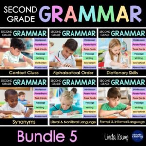 Second Grade Grammar Bundle Cover Page.