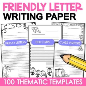 friendly letter writing templates and stationary