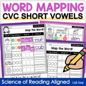 Word Mapping CVC Activities Resource Cover page.