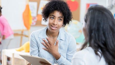 a parent teacher conference difficult conversation