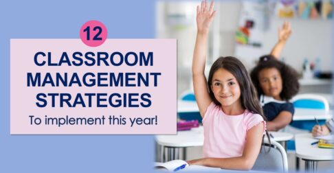 student raising her hand in an article for teachers with classroom management strategies to implement this year.