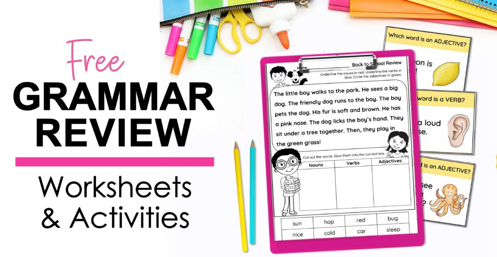 Free grammar worksheets