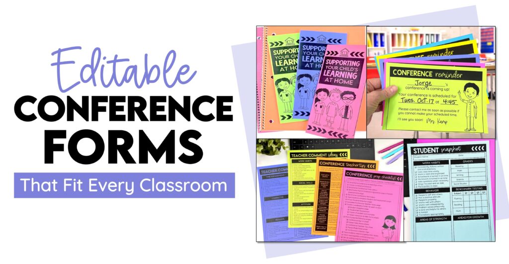 editable parent-teacher conference forms