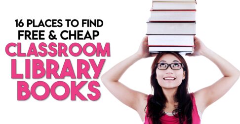 how to find cheap and free books for your classroom library featured image