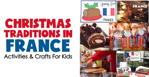 Christmas in France activities and crafts for kids.