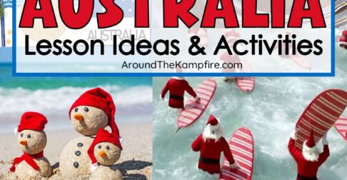 Christmas holiday traditions in Australia pin for pinterest.