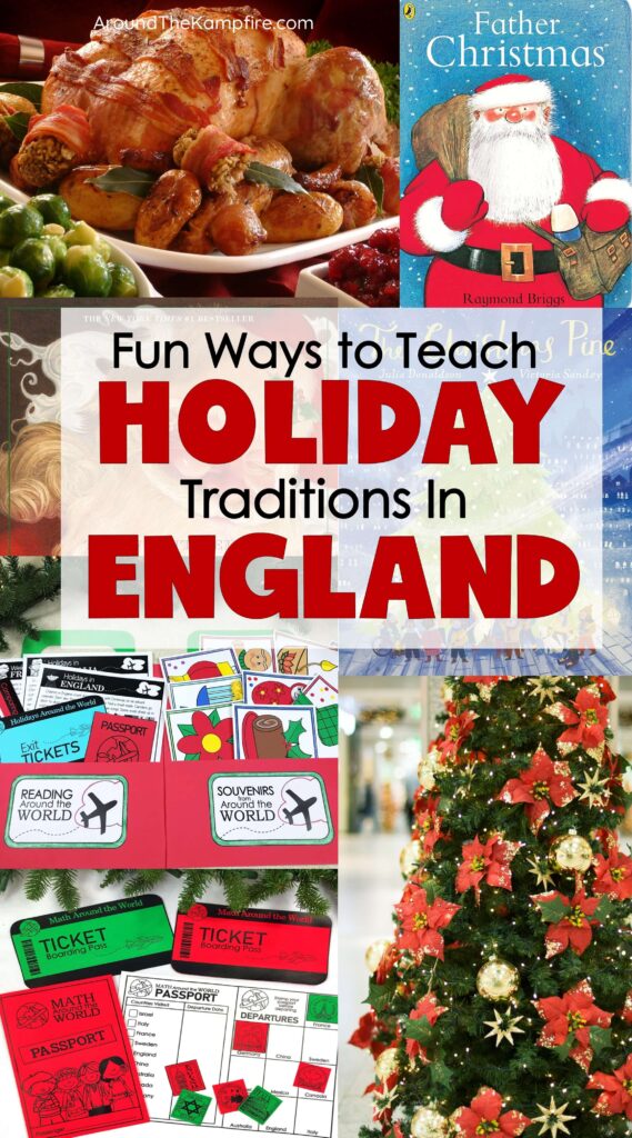 Article about Christmas traditions in England with holidays around the world activities & crafts for kids