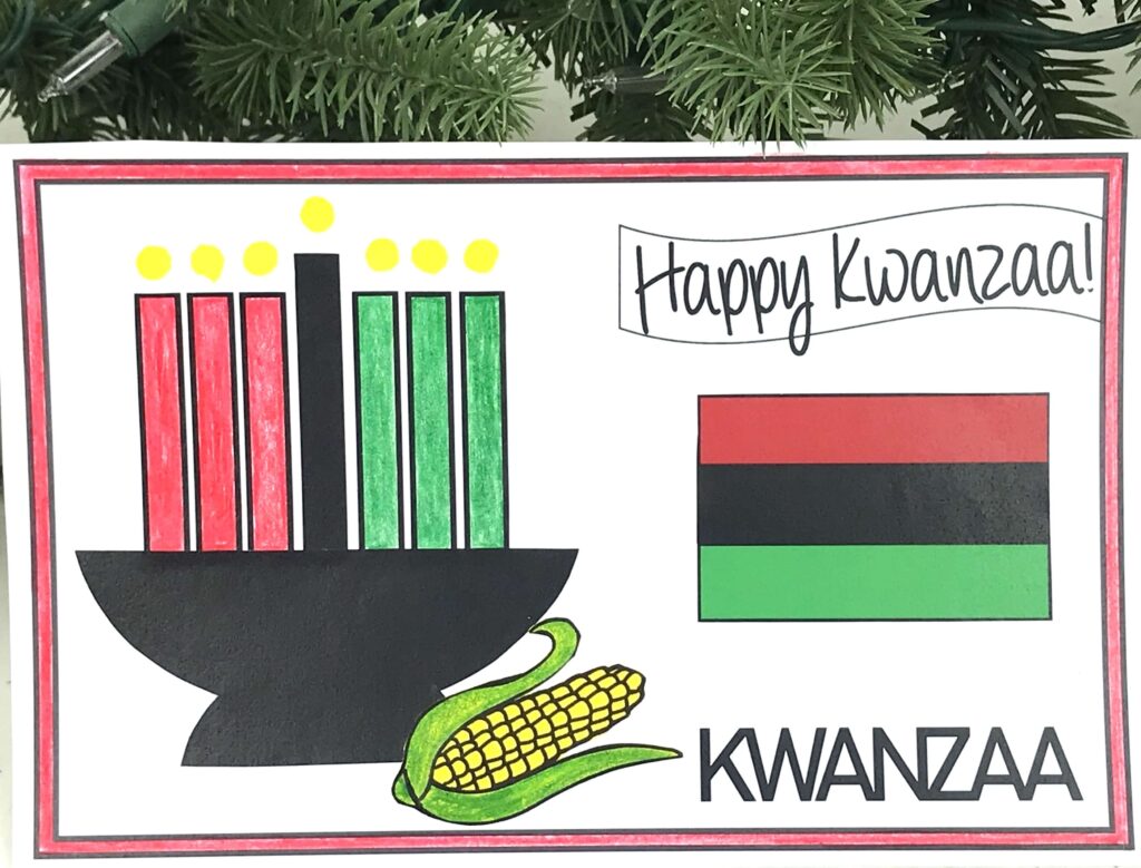 Kinara Kwanzaa craft.