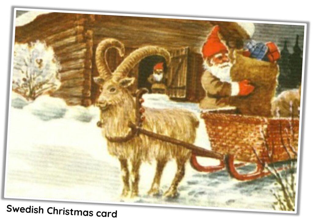 Vintage Swedish Christmas card
