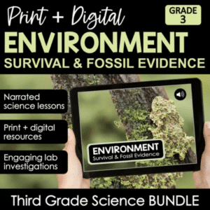 Environment, survival, and fossil evidence audio science lessons