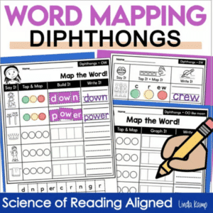 diphthongs cword mapping worksheets
