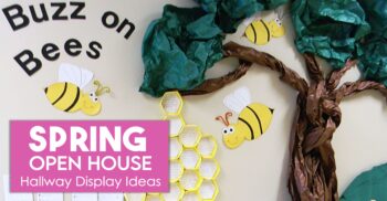 6 Spring Hallway Display Ideas That Show Student Work - Around the Kampfire