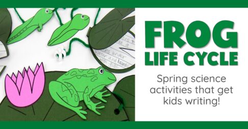 Frog life cycle activities and writing crafts