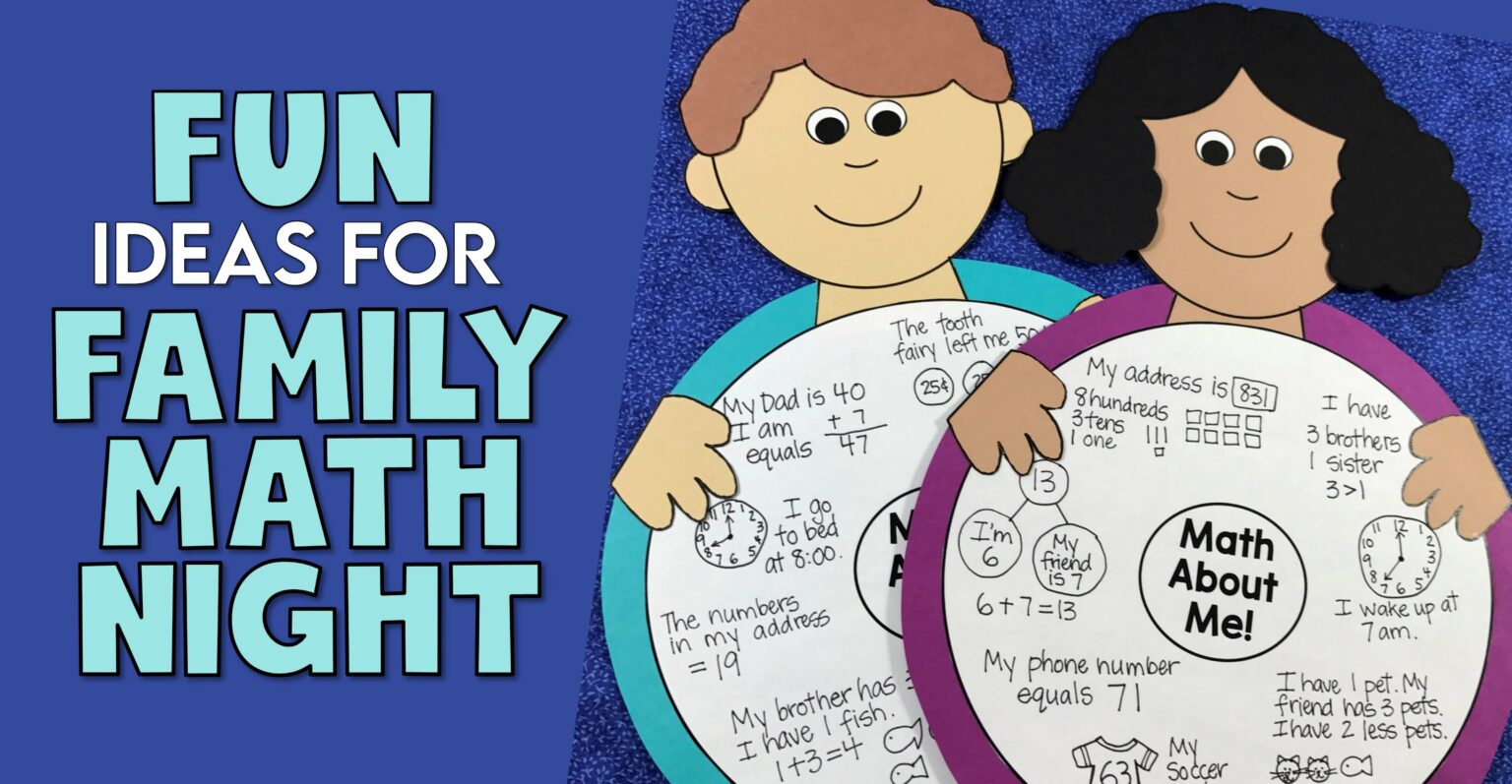 6 Fun Activities for Family Math Night at School - Around the Kampfire