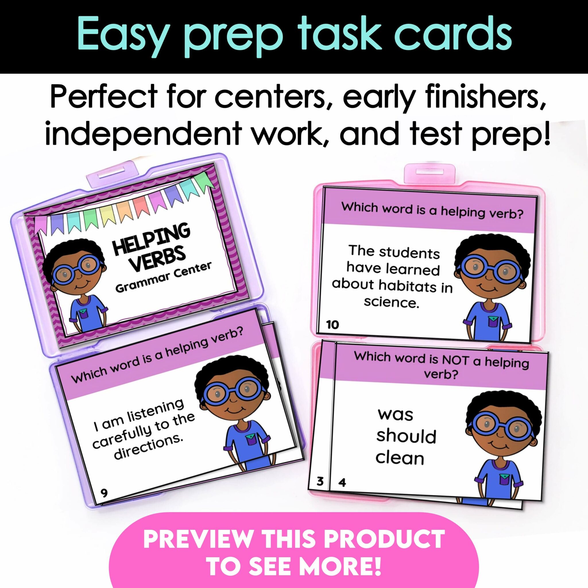 Helping Verbs Activities 3rd Grade - Around the Kampfire