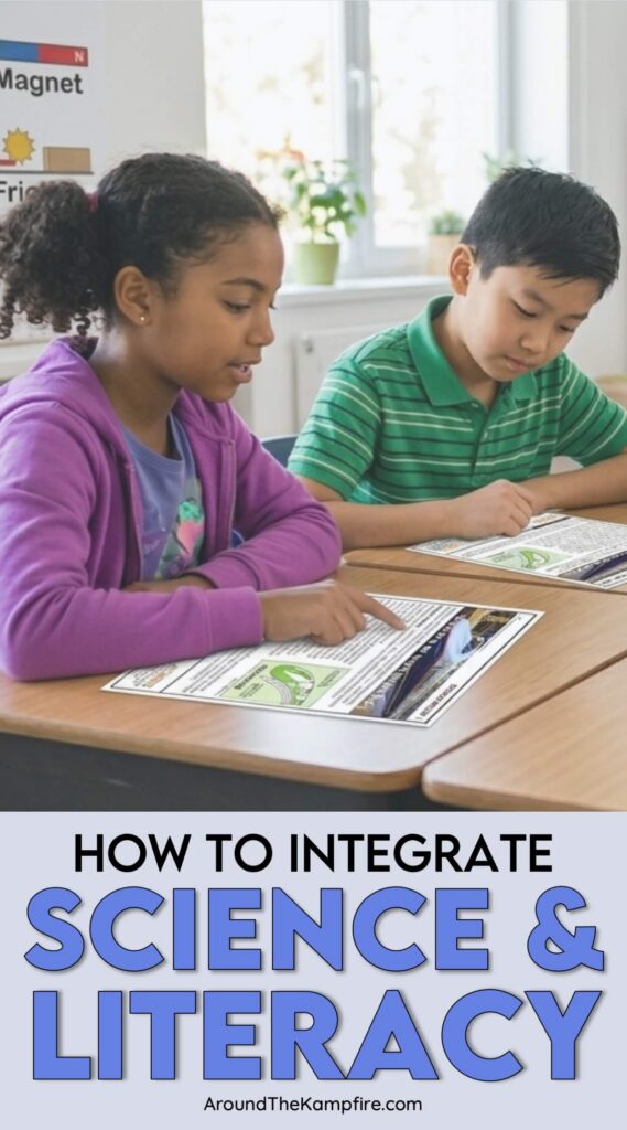 integrating science and reading pin