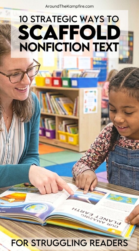 how to scaffold nonfiction text for struggling 3RD GRADE readers