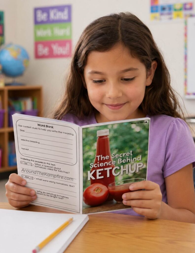 science informational text reader science behind ketchup
