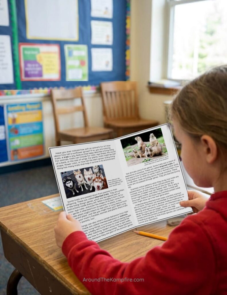 what are inherited traits science reader